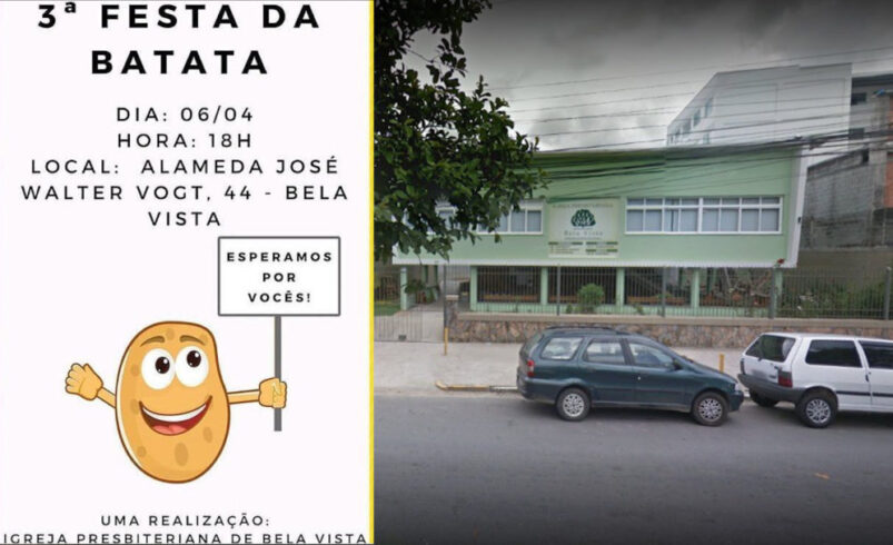 Igreja Presbiteriana de Bela Vista realiza 3ª festa da Batata neste sábado