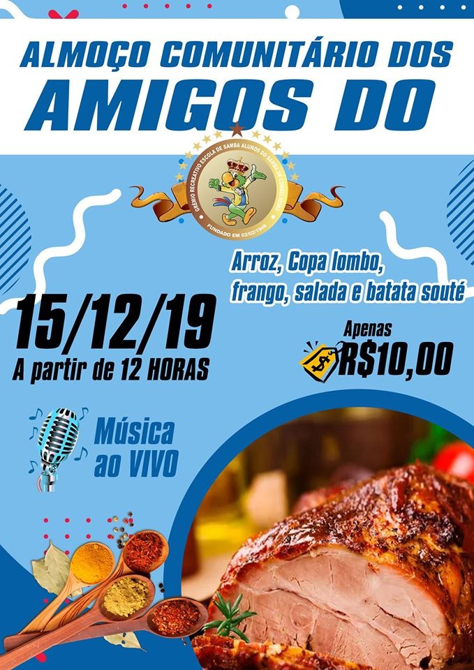 Almoço comunitário no Alunão