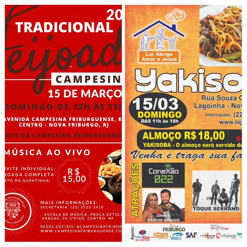 Fim de semana de almoços tradicionais movimentam Nova Friburgo