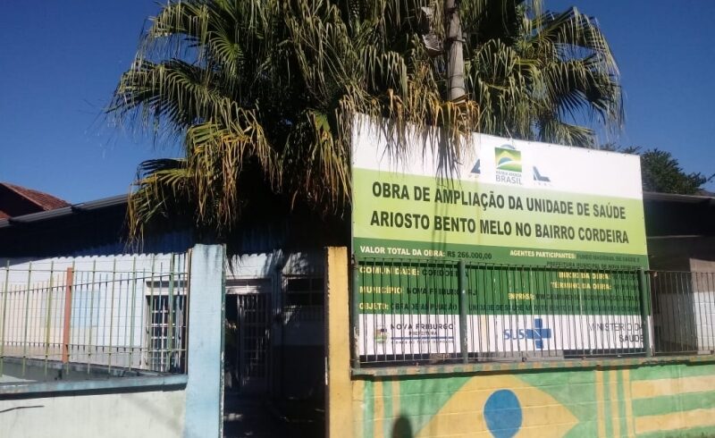 Chega à fase final a reforma do posto de saúde do bairro Cordoeira