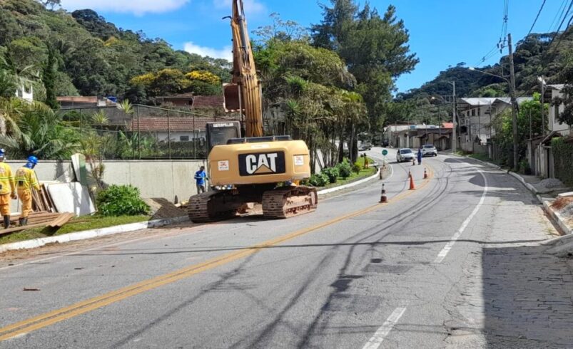 RJ-116: obras deixam trecho da rodovia em sistema de ‘pare e siga’