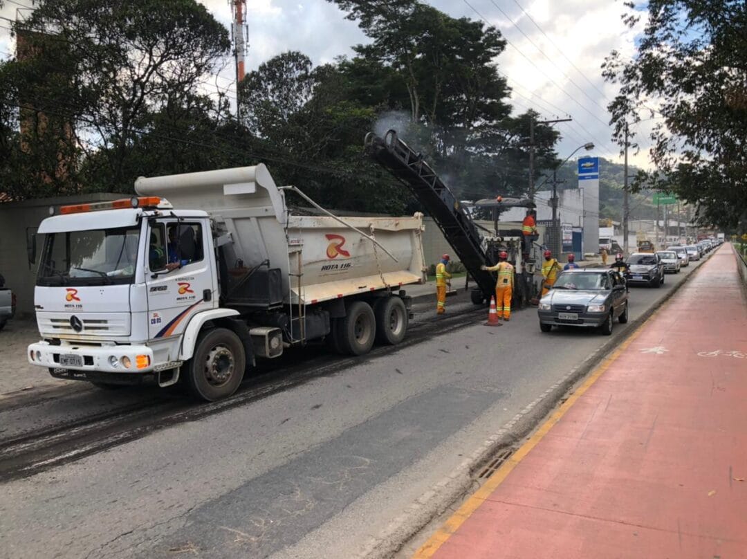 Continuam as Obras na rj 116, na região central de Nova Frburgo