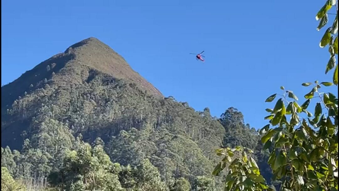 Homem é resgatado na Pedra da Catarina após cair de 10 metros