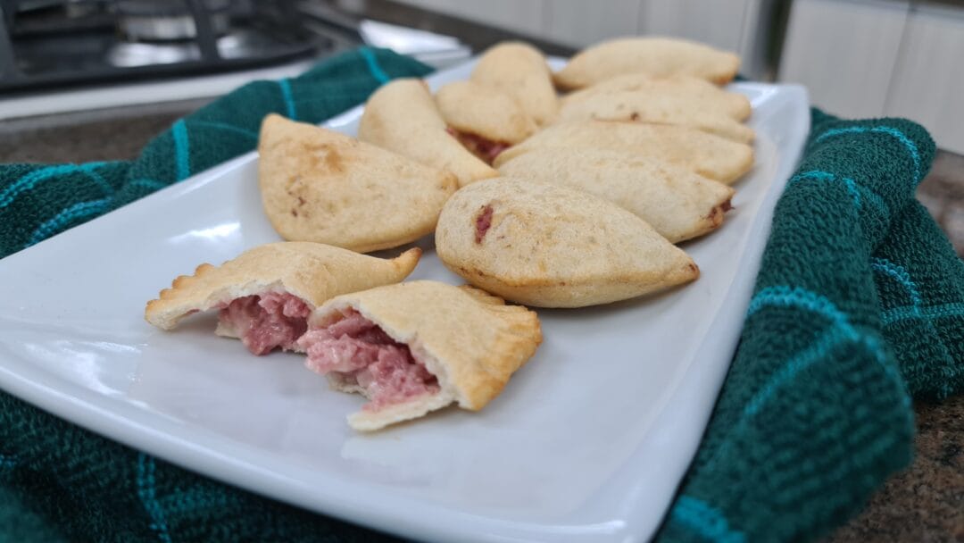 Pastel com cachaça