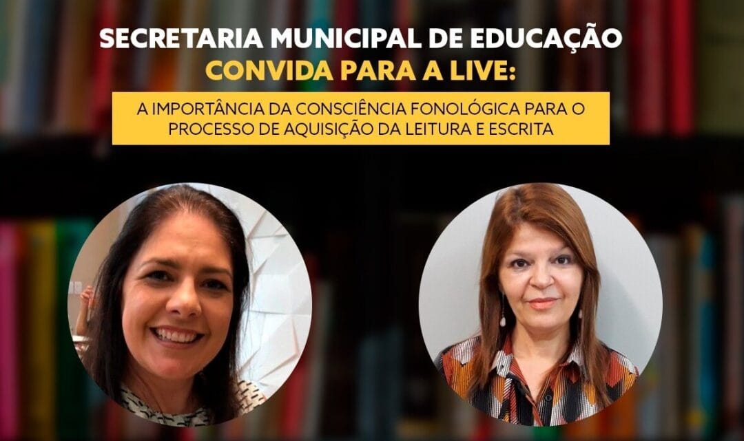 Secretaria de educação promove bate-papo virtual sobre consciência fonológica