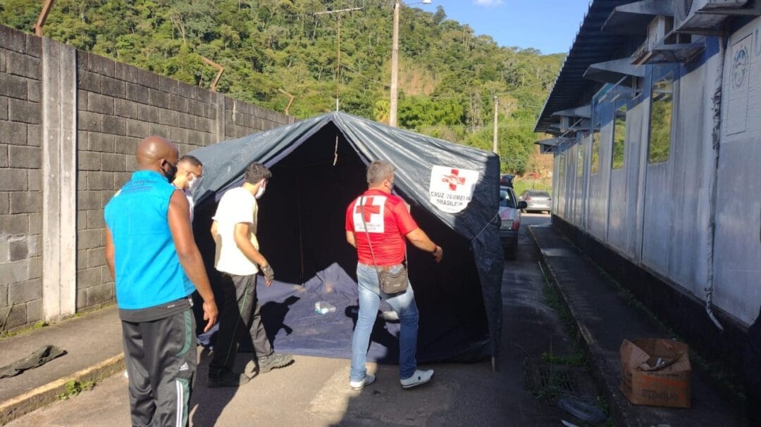 Cruz Vermelha prestará apoio a tenda de testagem da Covid-19 instalada na UPA
