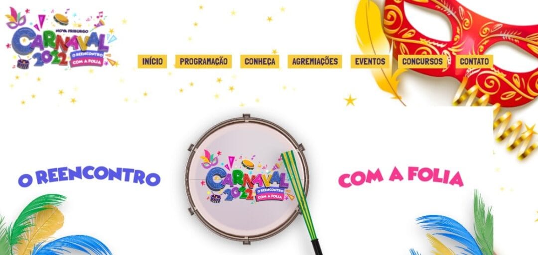 Lançado o site oficial do Carnaval 2022 em Nova Friburgo