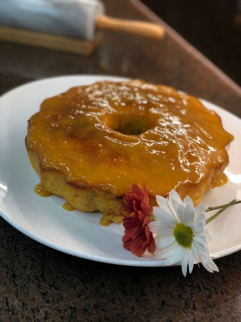 Receita Bolo de Laranja com Calda Quente