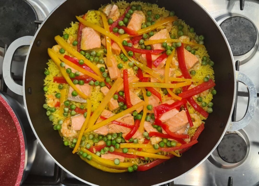 Receita de Paella com toque asiático