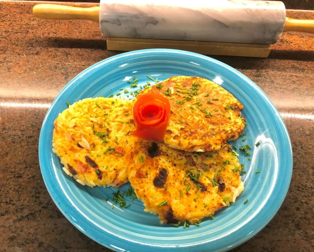 Torta de Arroz de Frigideira