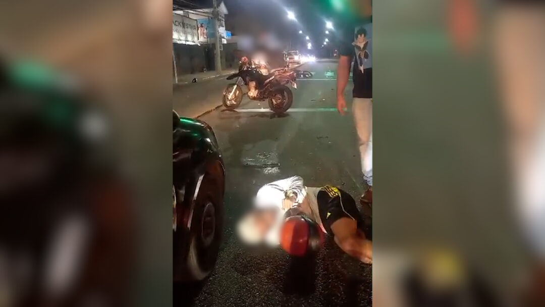 Acidente deixa dois motociclistas feridos em Nova Friburgo na noite do último domingo, 16