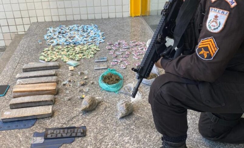 Tráfico em Nova Friburgo: homem é preso com 9 kg de drogas