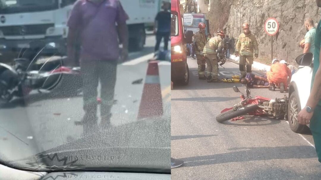 Tarde caótica: Friburgo registra dois acidentes de moto no mesmo dia