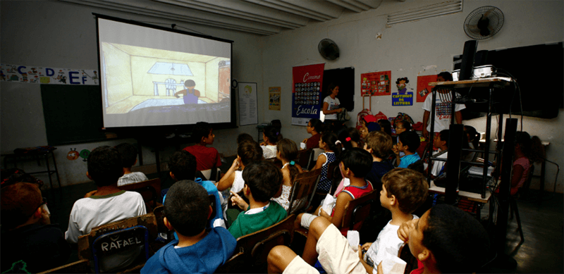 cenas de Pedagogia do Cinema na Escola, de Luciano Bugarin,