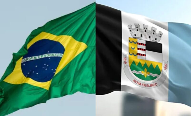 Bandeira Brasil e Nova Friburgo