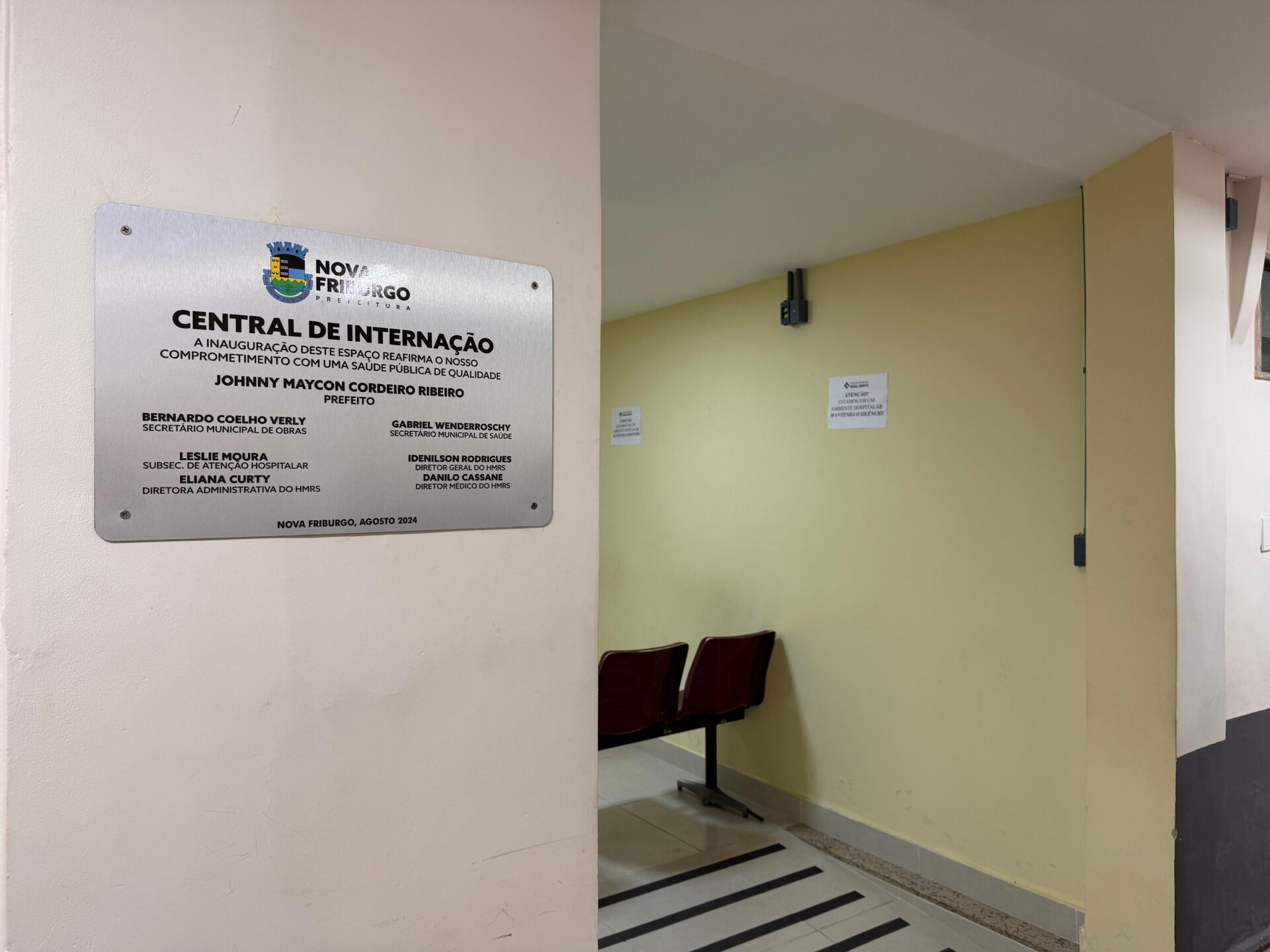 central de internação do Hospital Raul Sertã