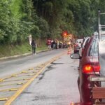 Acidente de trânsito no bairro Ypu, em Nova Friburgo