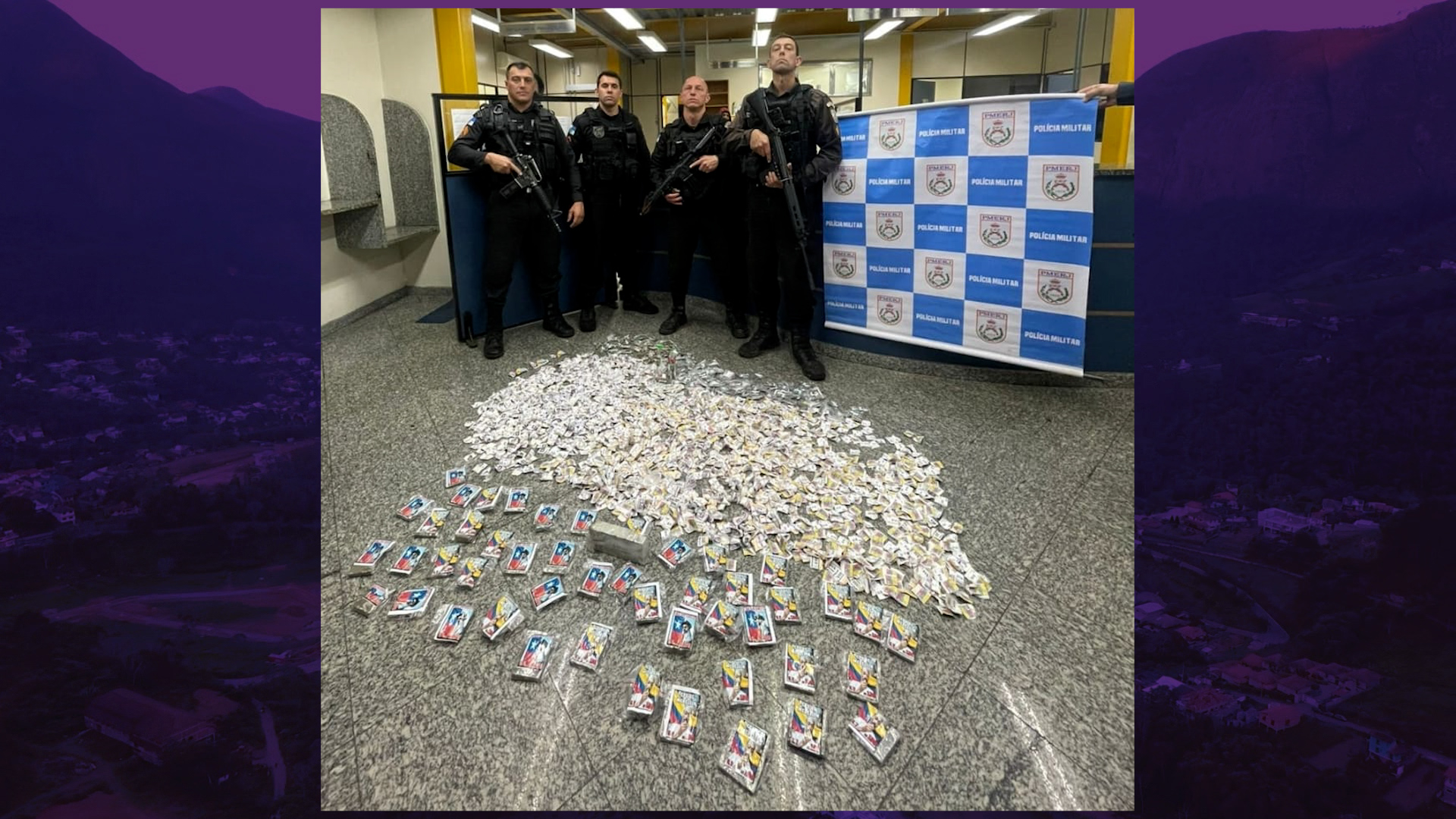 Polícia apreende drogas em operação no Varginha, em Nova Friburgo