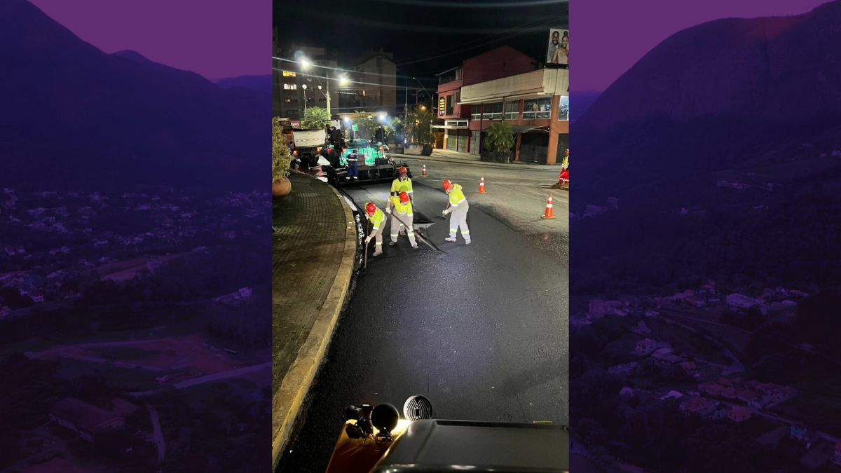 Obras noturnas da Rota 116 alteram trânsito em Friburgo a partir de terça, 21