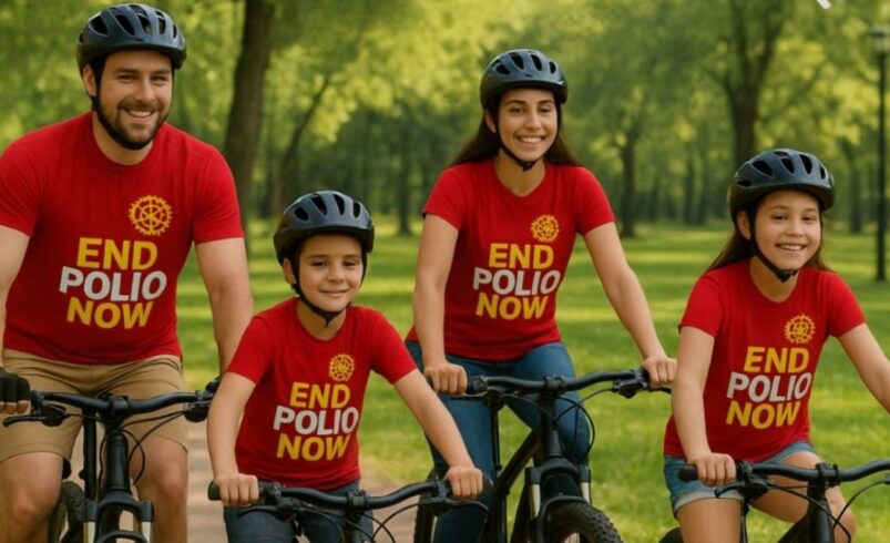 Rotary promove pedal solidário em Nova Friburgo contra a pólio