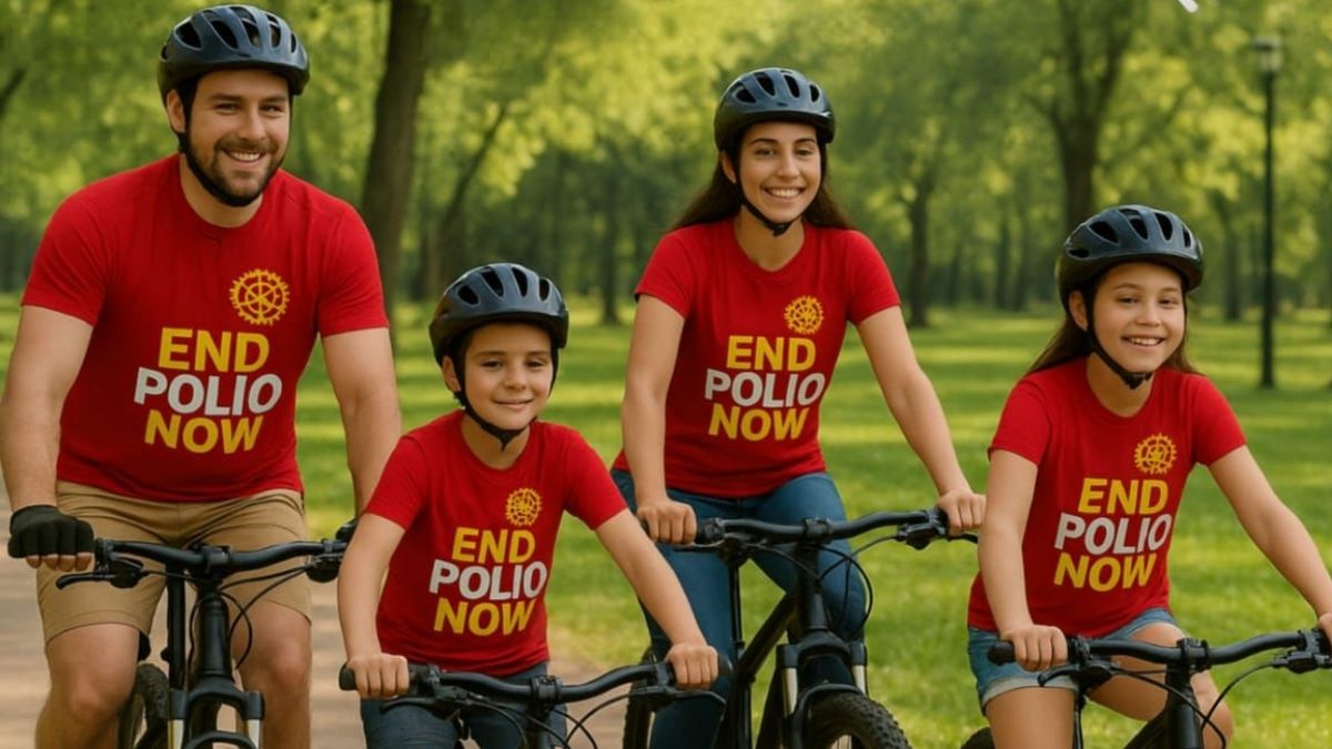 Rotary promove pedal solidário em Nova Friburgo contra a pólio