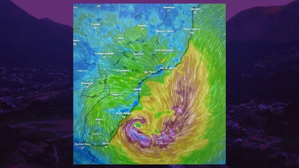 Ciclone causa ventos de até 90 km/h em Friburgo