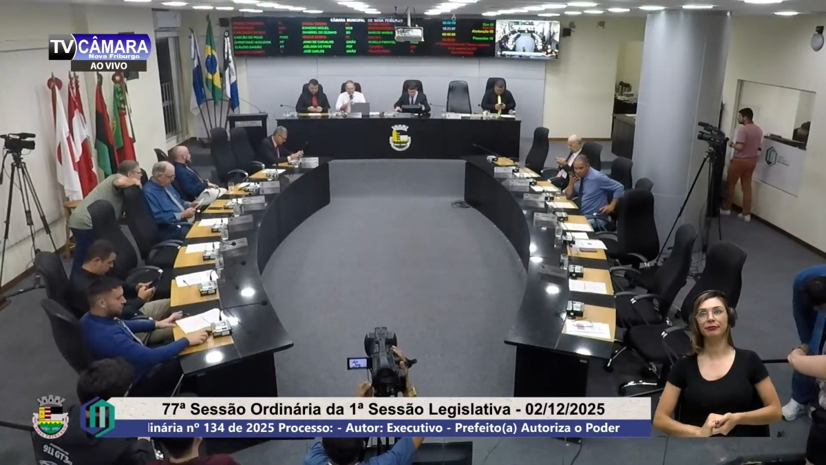 Câmara aprova LOA 2026 com R$ 1,15 bilhão para Nova Friburgo