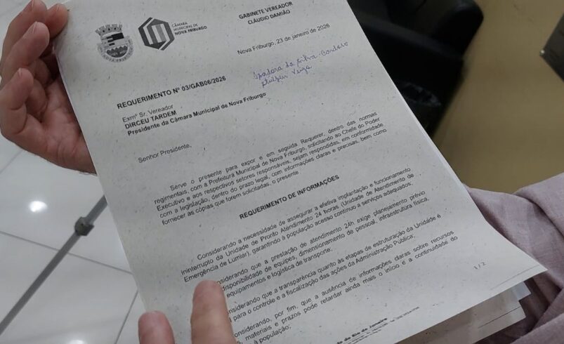 Vereador questiona atraso da unidade de emergência em Lumiar