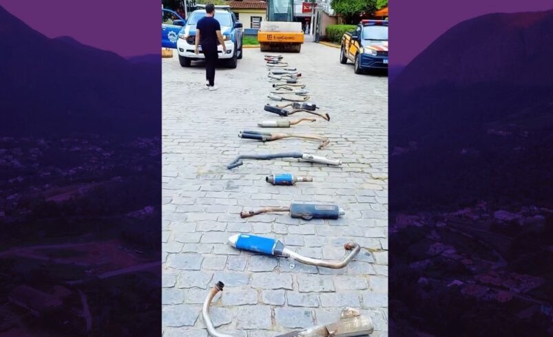 Fiscalização de motos em Friburgo aborda 108 veículos, autua 45 e remove 7 em operação integrada no Centro e Conselheiro Paulino.