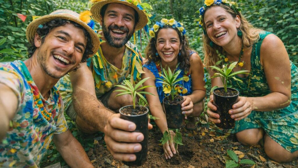 Bloco de São Pedro da Serra faz Ação Ecológica no Carnaval