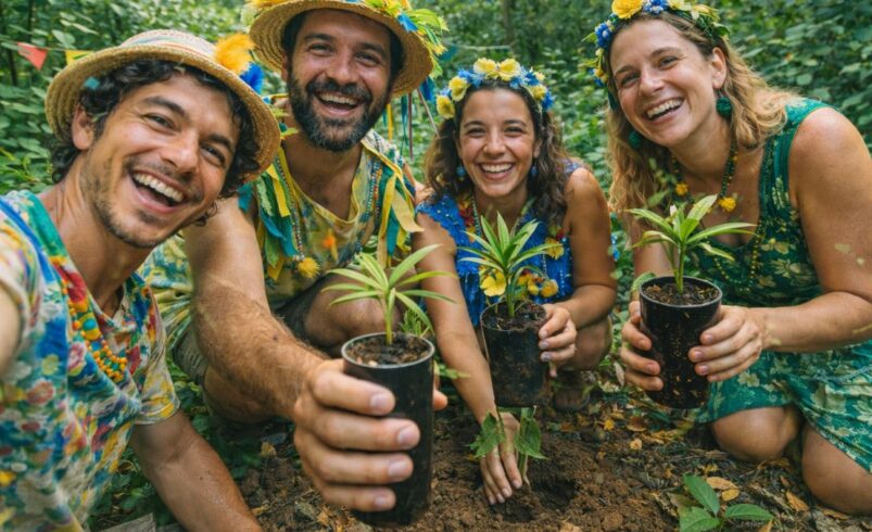 Bloco de São Pedro da Serra faz Ação Ecológica no Carnaval