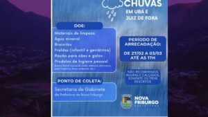 Friburgo promove campanha para vítimas das chuvas em MG
