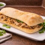 Ilustração sanduíche de pernil