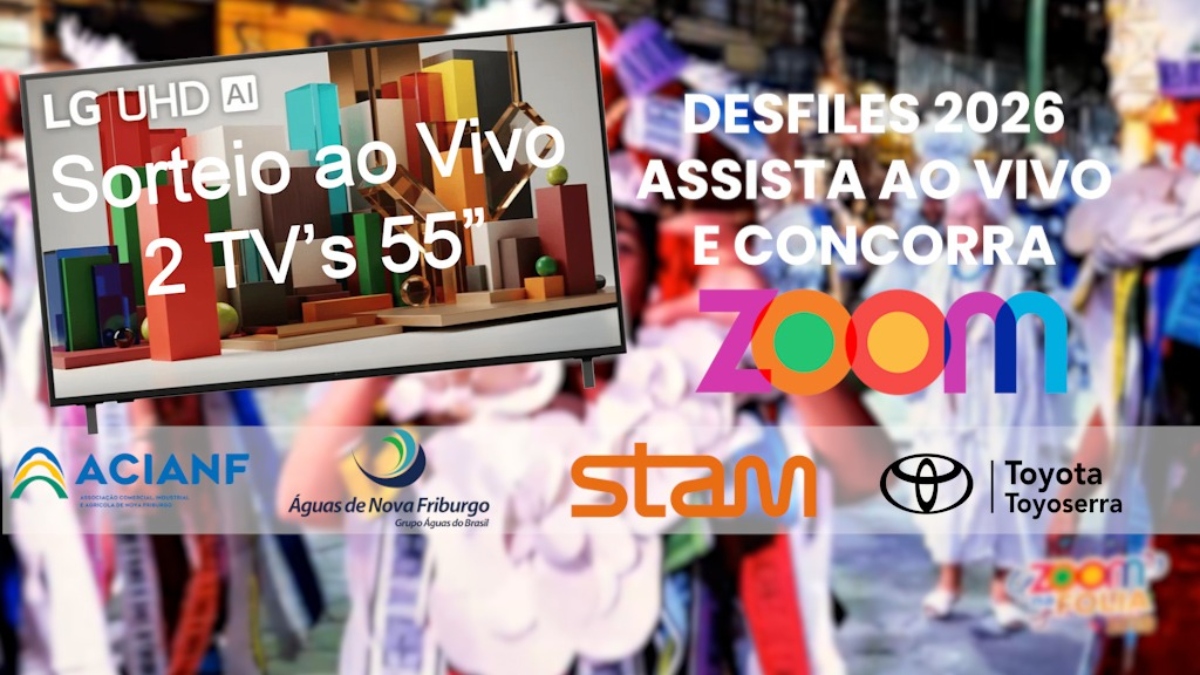 Zoom na Folia: Concorra a duas TVs de 55” na maior cobertura de Carnaval