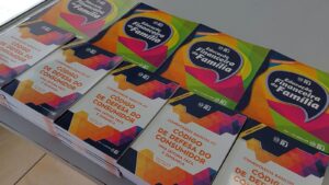 Material informativo distribuído pelo procon