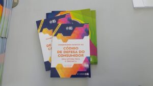 Material informativo distribuído pelo procon