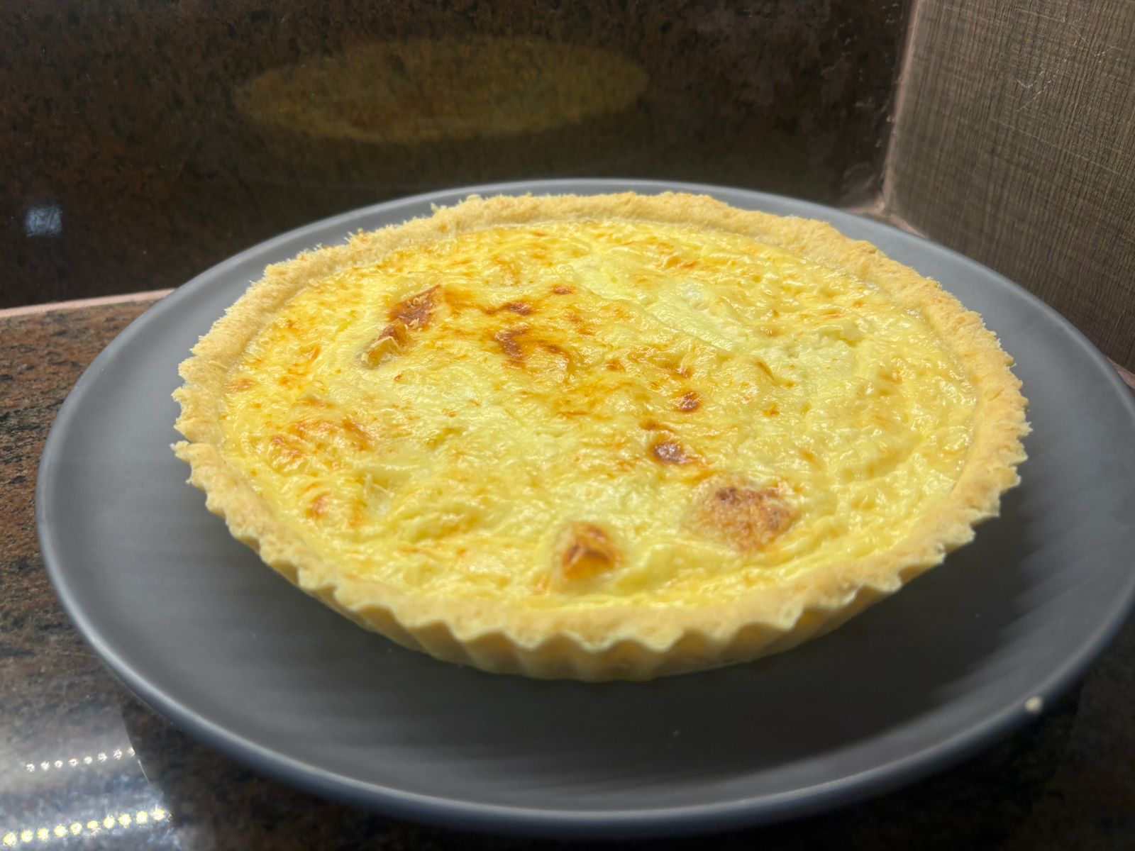 Quiche Três Queijos com Produtos da Rota Queijeira