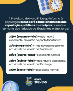 Prefeitura de Friburgo divulga sobre o funcionamento dos serviços