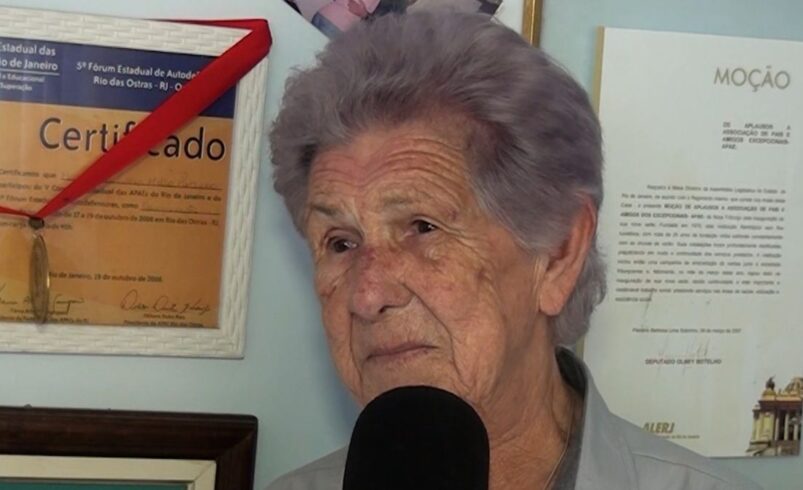 Alerj cria prêmio em homenagem à Dorinha fundadora da Apae de Friburgo