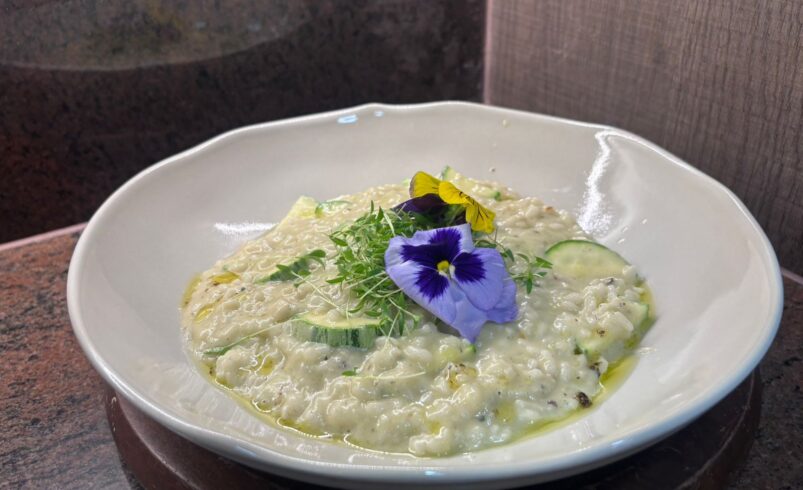Risoto de Quatro Queijos do Restaurante Trilhas do Araçari
