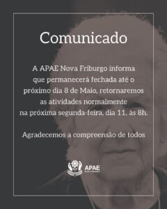 Comunicado da APAE