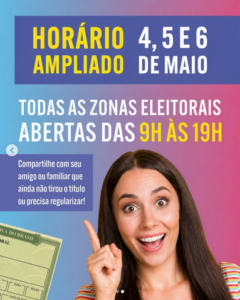  último dia para regularização do título de eleitor!