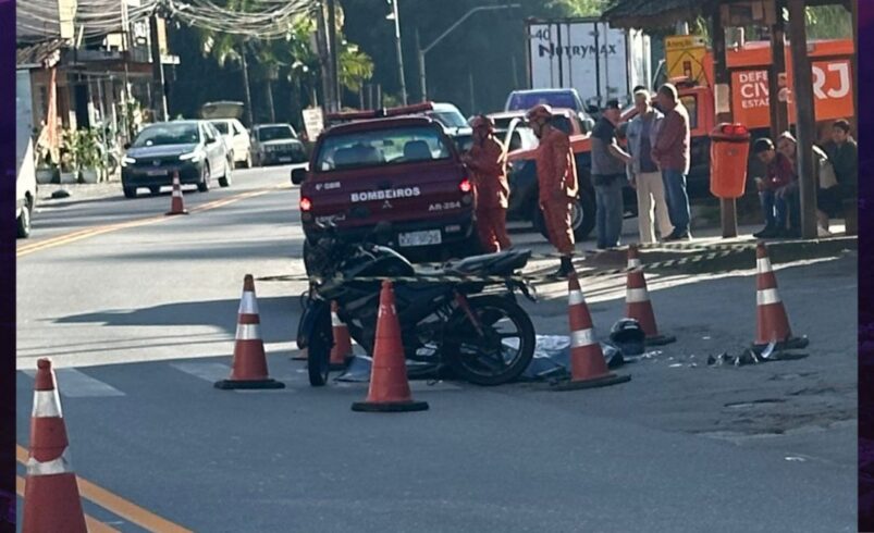 Motociclista morre em acidente na RJ-116, em Mury