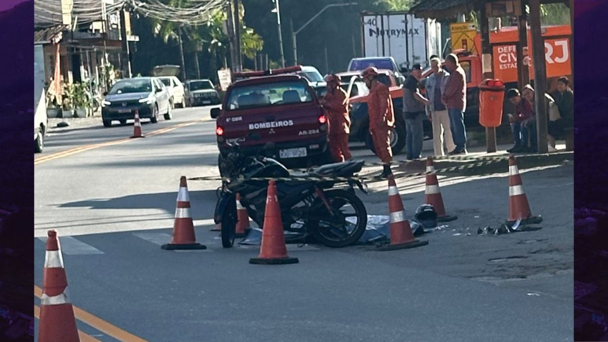 Motociclista morre em acidente na RJ-116, em Mury