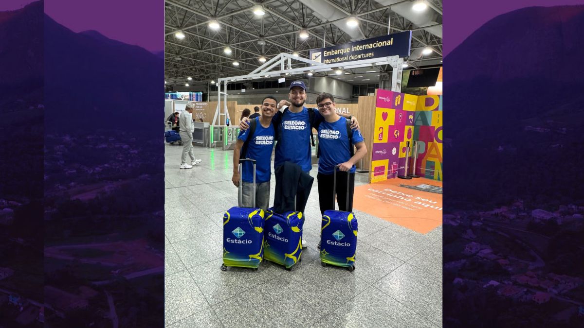 Alunos da Estácio embarcam para os EUA com a CBF