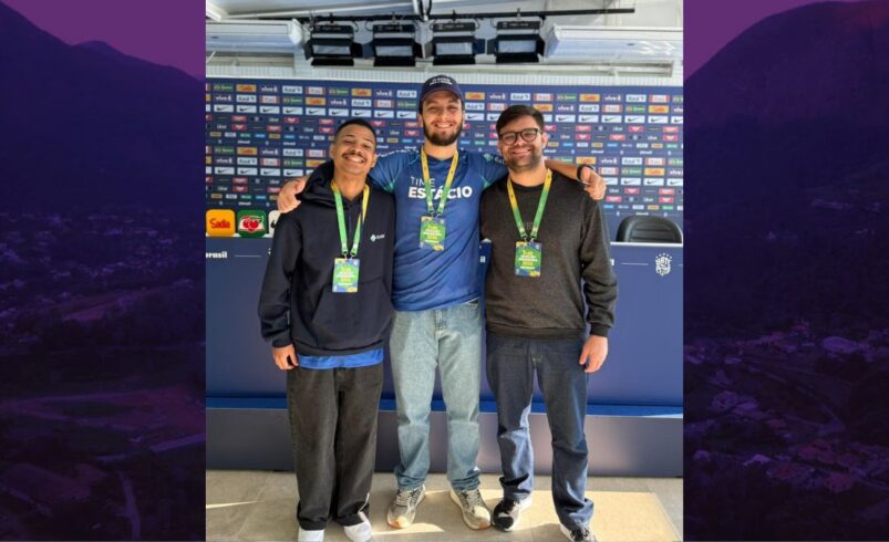Estudantes da Estácio ganham experiência profissional em evento internacional de futebol