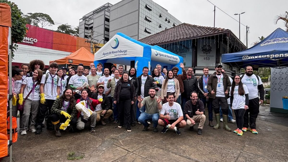 Águas de Nova Friburgo retira 742 quilos de resíduos do Rio Bengalas
