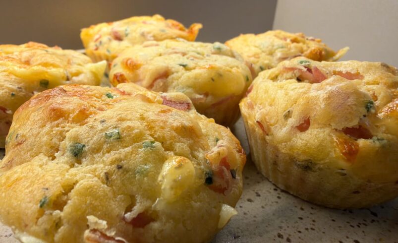 Muffins de Presunto e Queijo – Tio Dongo