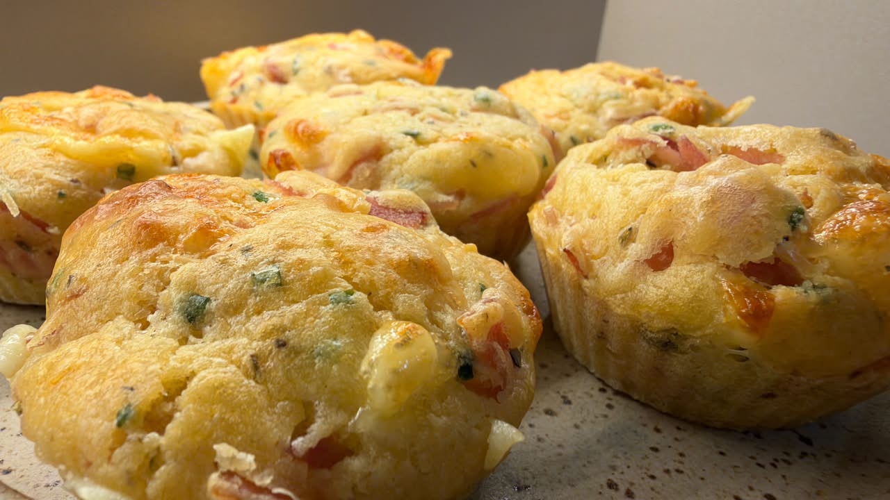 Muffins de Presunto e Queijo – Tio Dongo